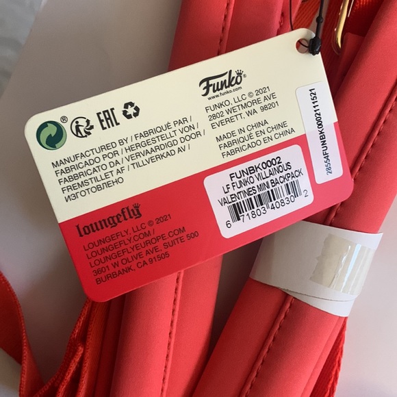 Funko by Loungefly Villainous Valentines Mini Backpack - Picture 8 of 12